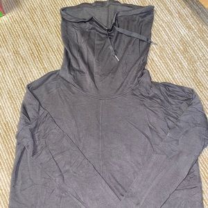 Gray Calvin Klein cowl neck sweatshirt, size medium.